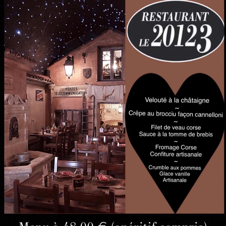 2023- 20123 menu St Valentin