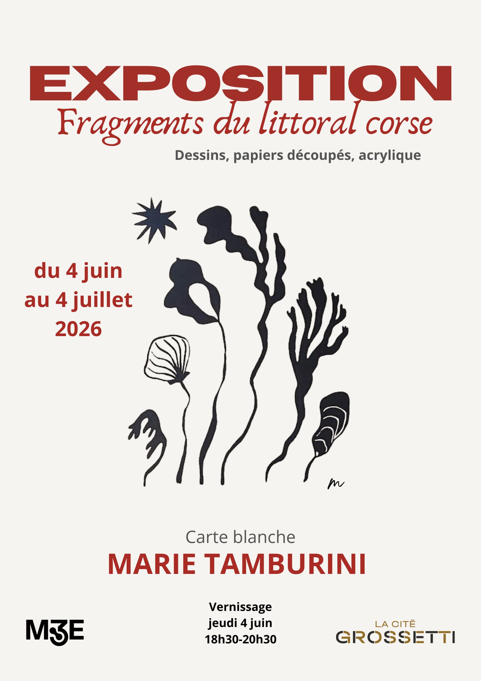 Affiche - Carte blanche Fragments du littoral corse - 1 - nc