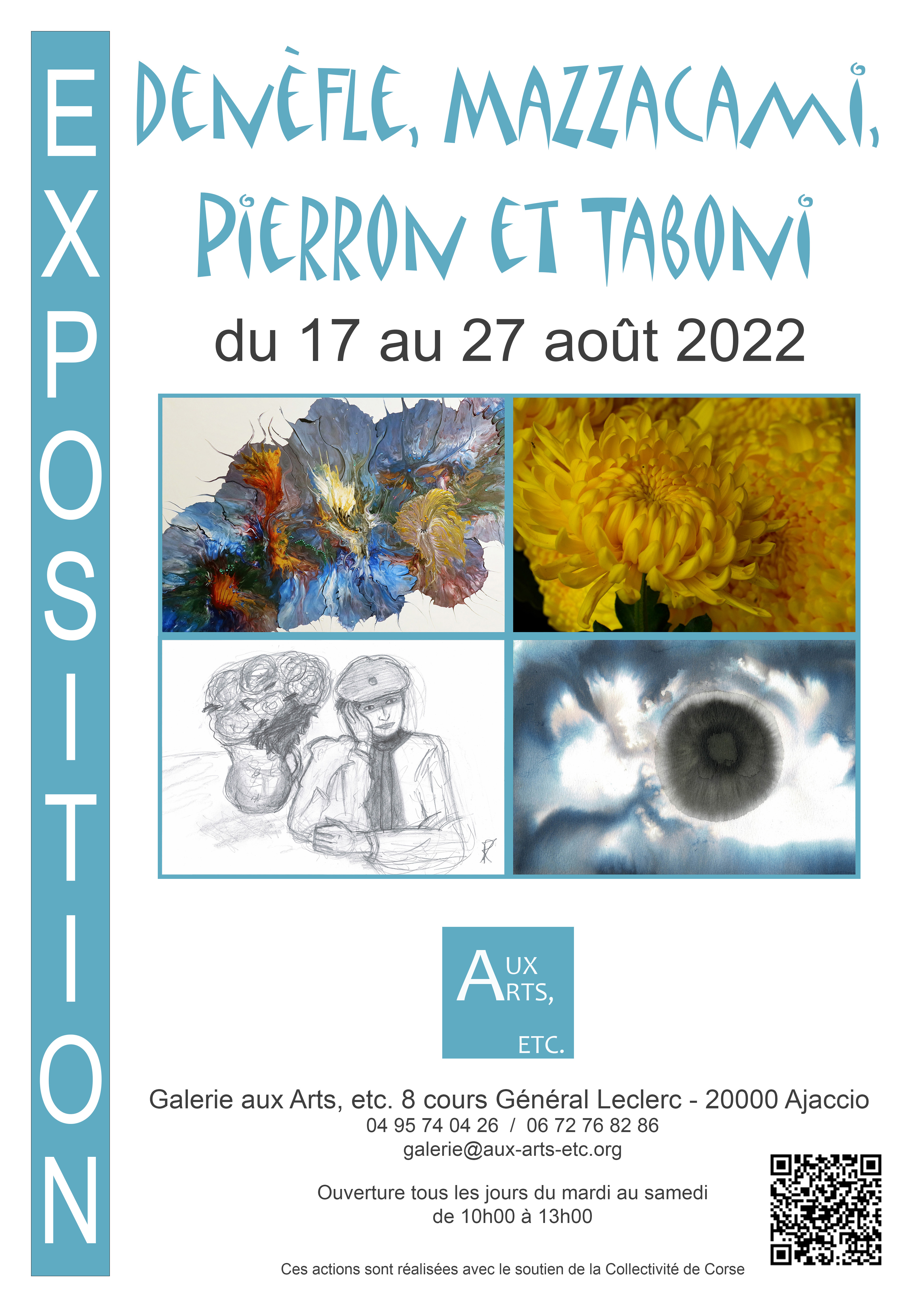 2022 - Denefle Mazzacami Pierron Taboni Galerie aux Arts